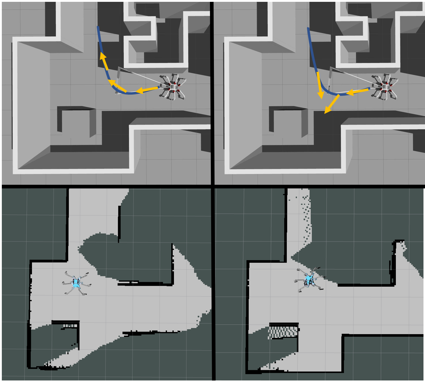 Autonomous Exploration through Active Perception for Legged Robots